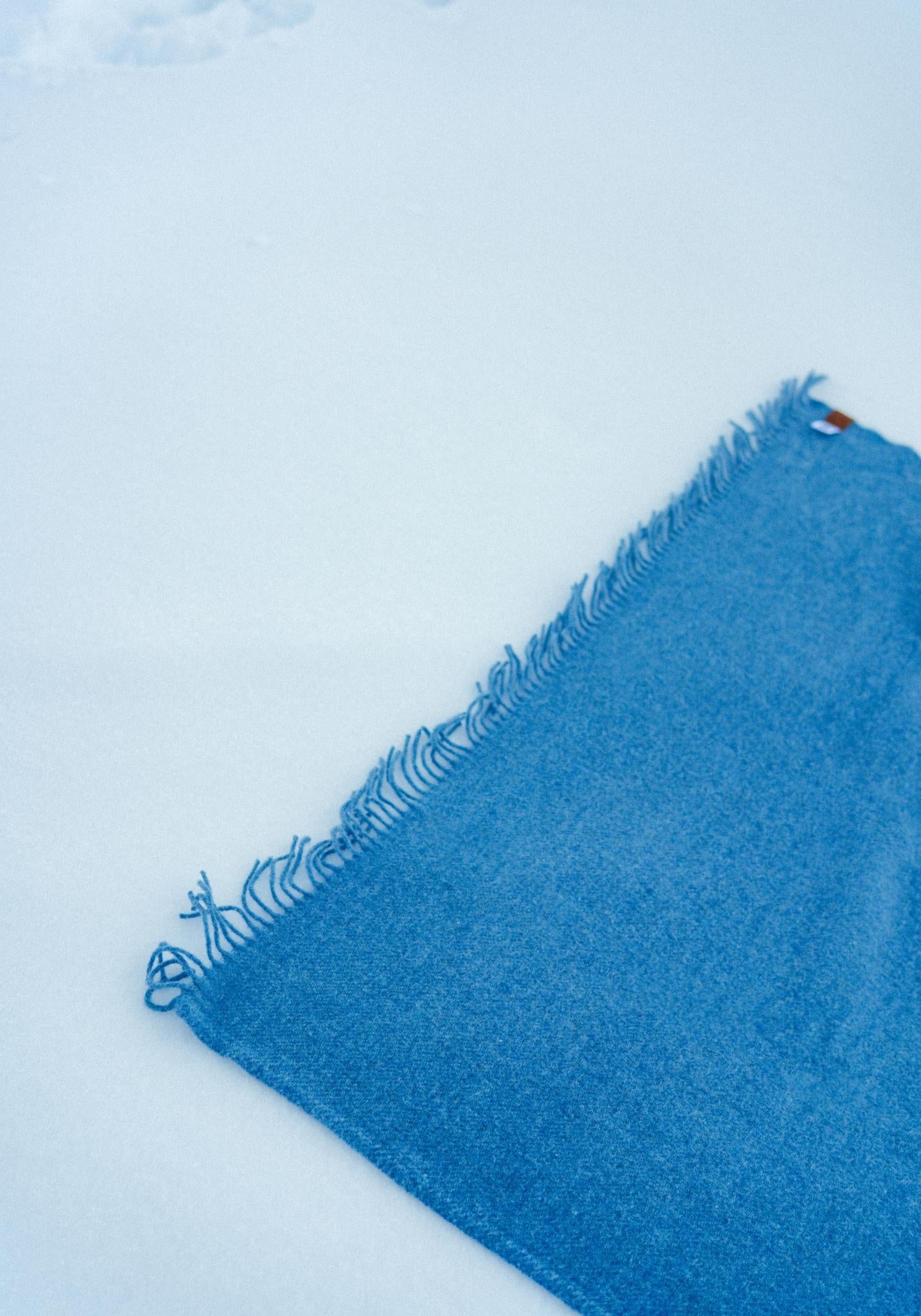 Pled lână reciclată - True Blue