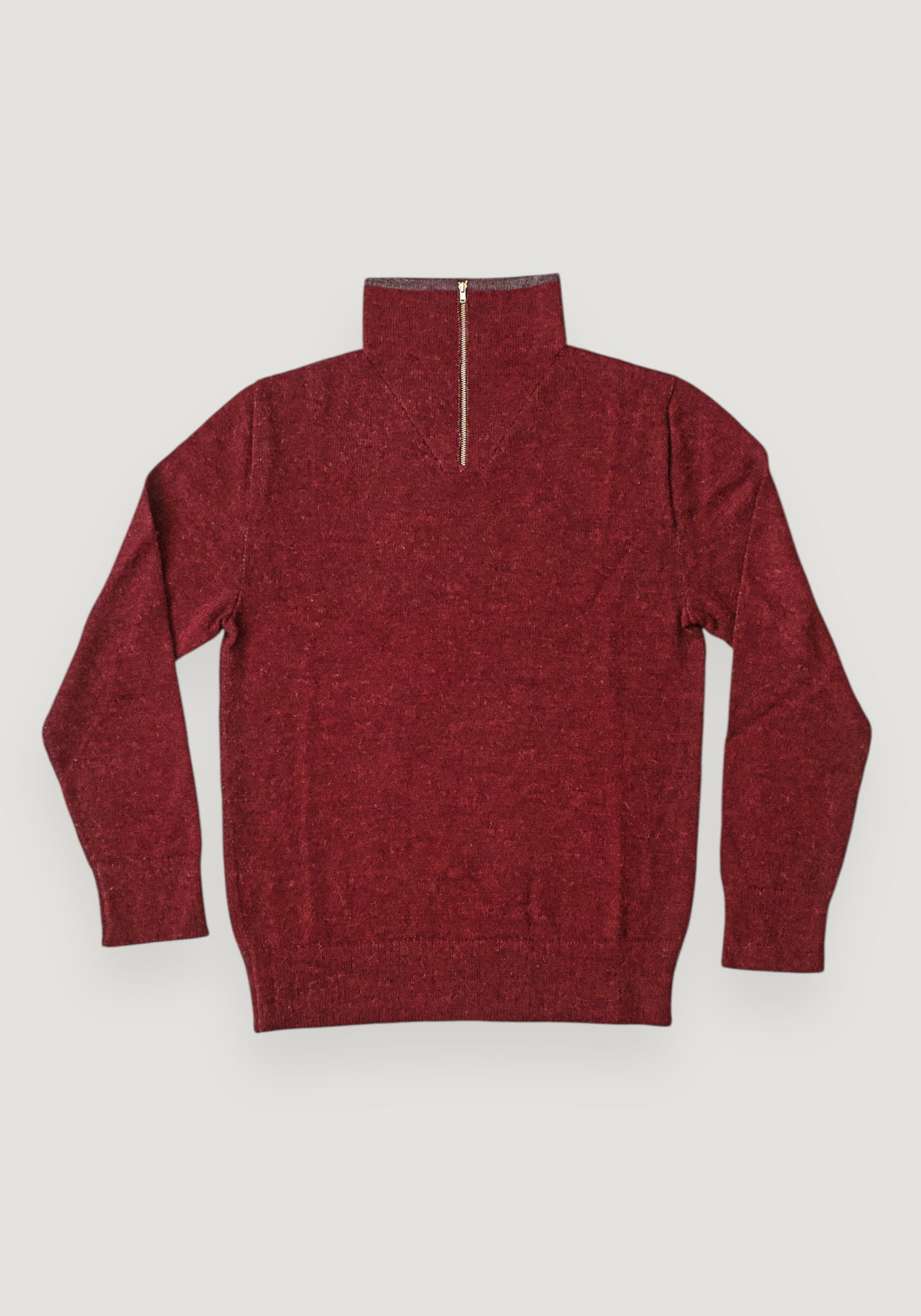 Pulover bărbați baby alpaca - Troyer Wine Red De Colores HipHip.ro