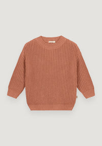 Pulover Chunky Knit din bumbac - Brick Yuki HipHip.ro