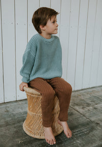 Pulover Chunky Knit din bumbac - Ocean Yuki HipHip.ro