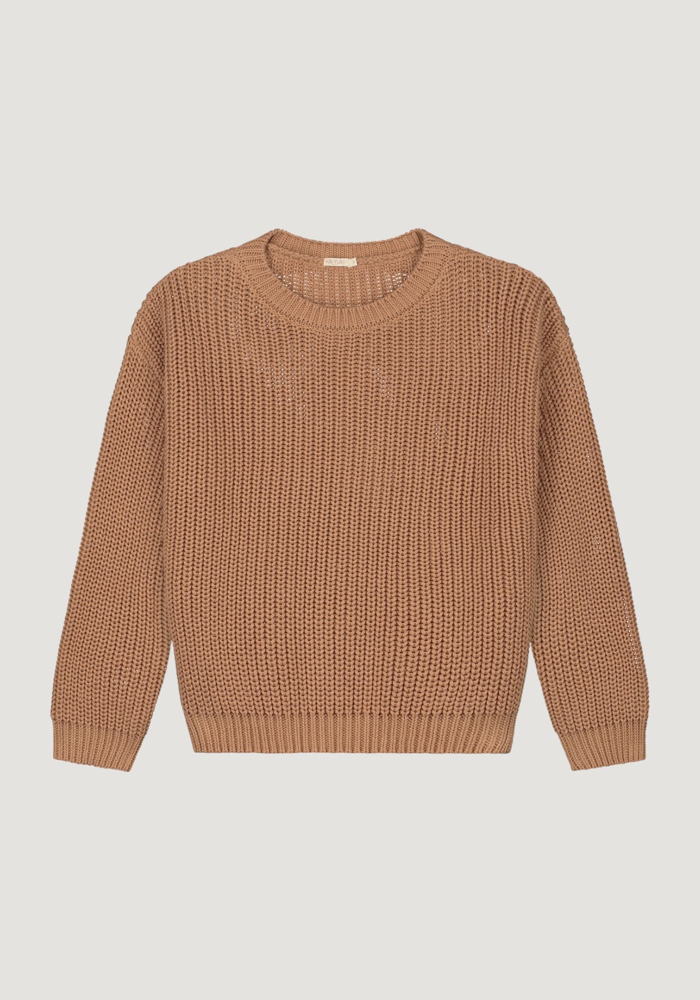 Pulover Chunky Knit femei din bumbac - Biscuit Yuki HipHip.ro