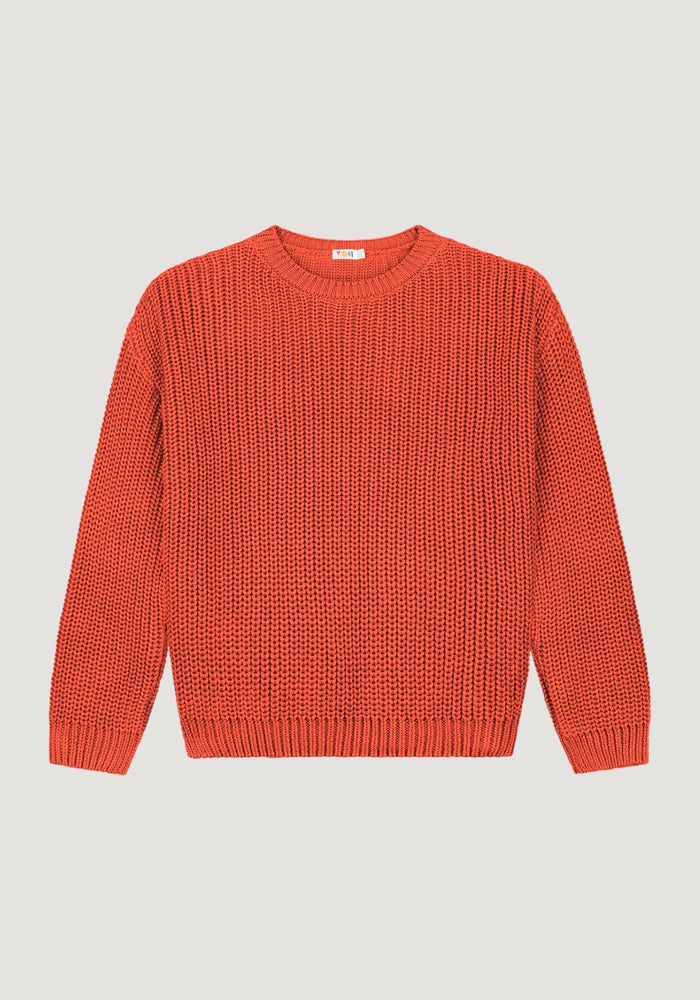 Pulover Chunky Knit femei din bumbac - Mandarin Yuki HipHip.ro