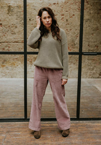 Pulover Chunky Knit femei din bumbac - Sage Yuki HipHip.ro