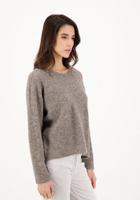 Pulover femei baby alpaca - Dana Dark Grey Les Racines du Ciel HipHip.ro