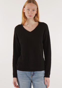 Pulover din baby alpaca - Doriane Black