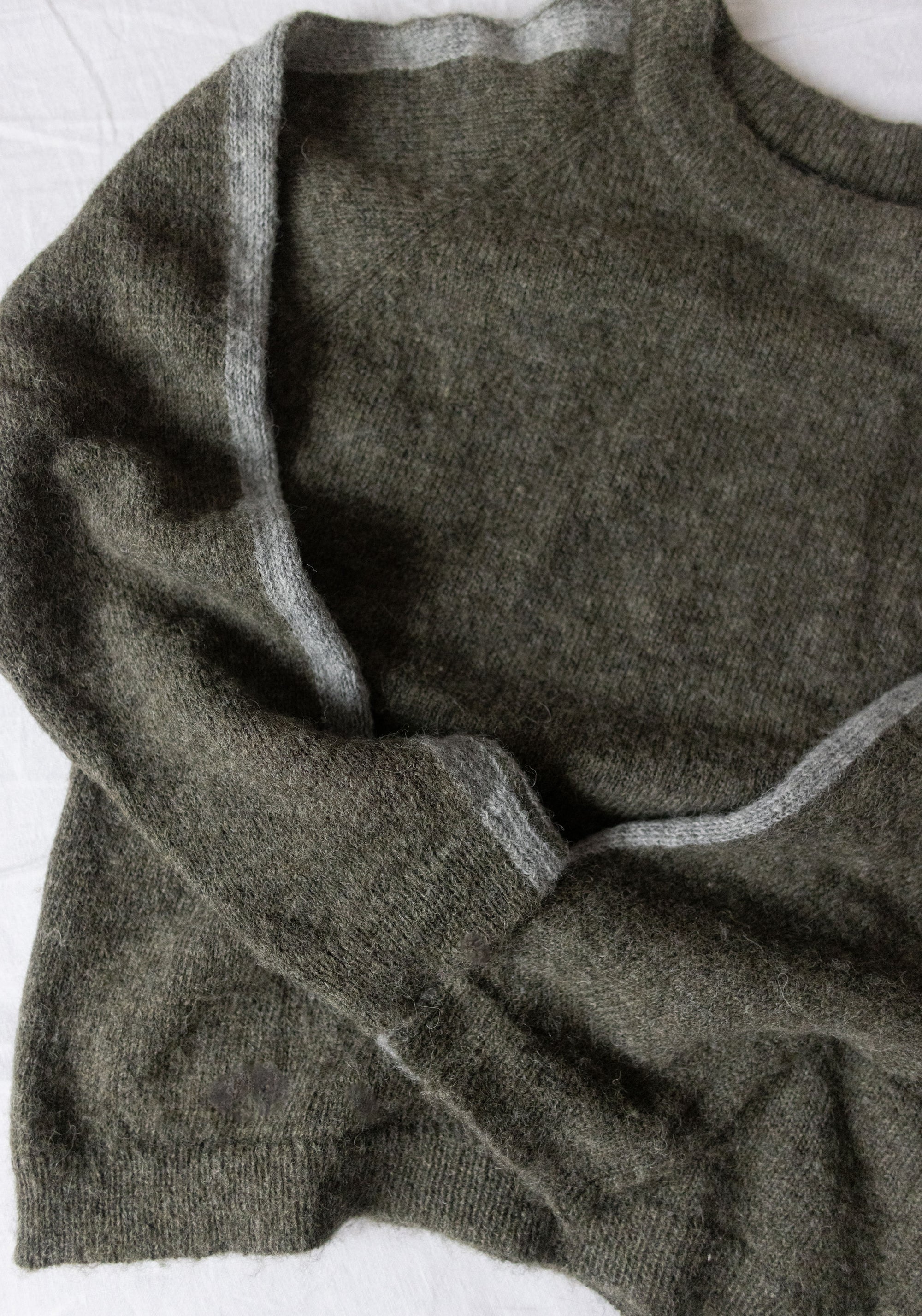 Pulover din baby alpaca - Ilda Kaky/Grey