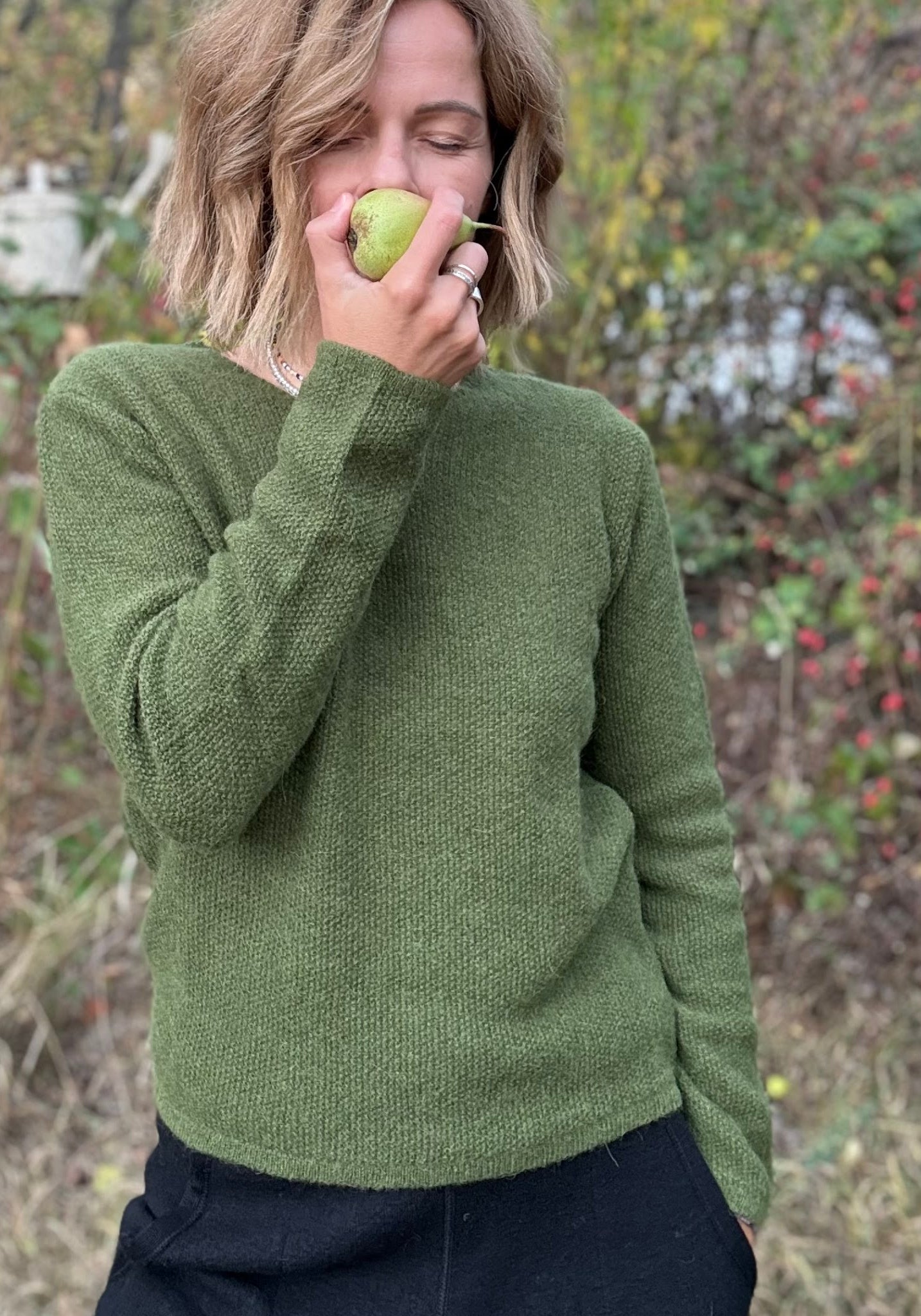 Pulover din baby alpaca - Iloe Olive