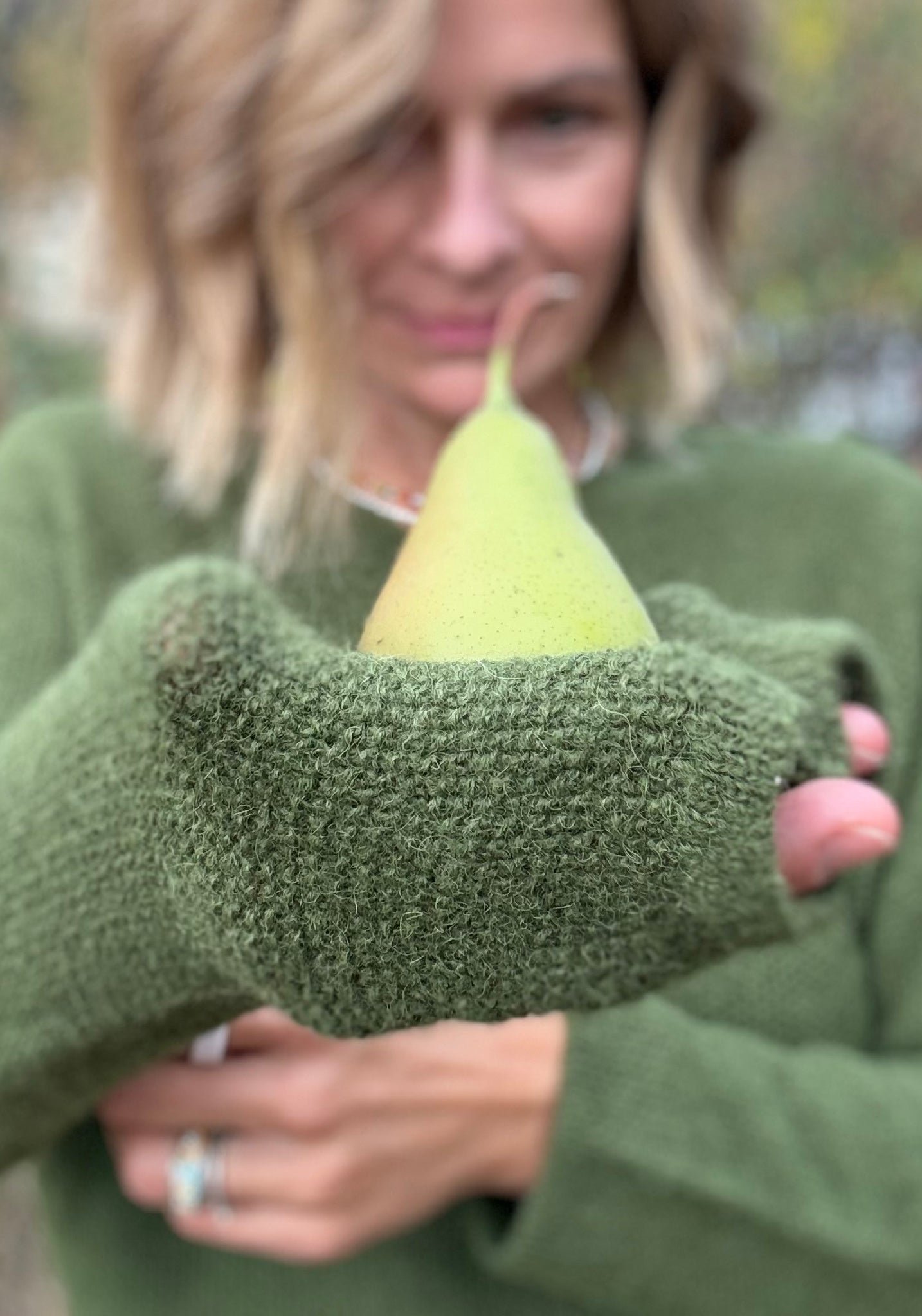 Pulover din baby alpaca - Iloe Olive