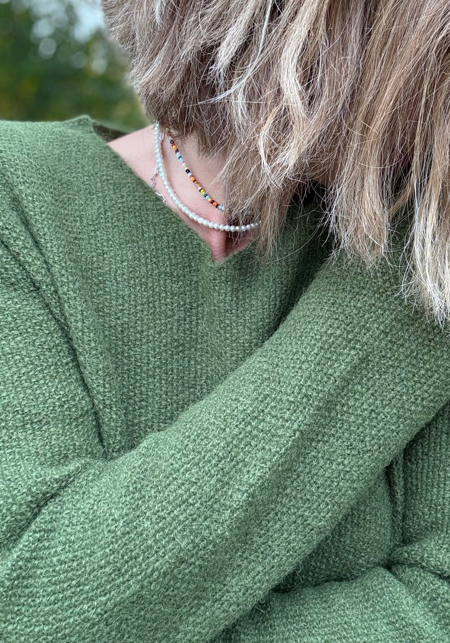Pulover din baby alpaca - Iloe Olive