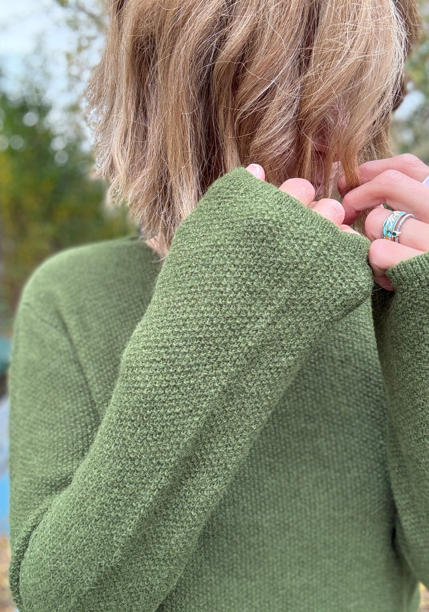 Pulover din baby alpaca - Iloe Olive