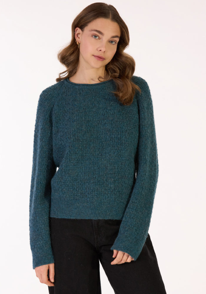 Pulover din baby alpaca - Juliane Blue