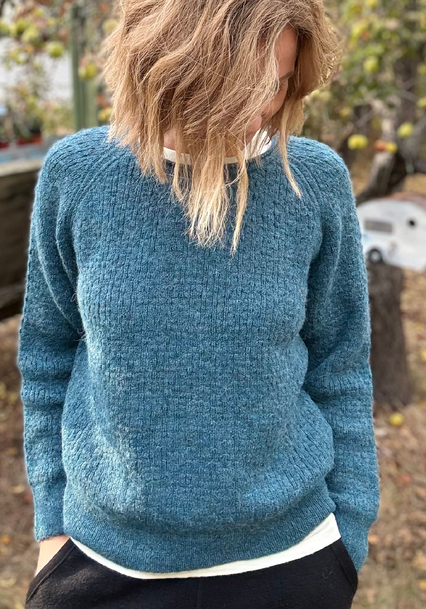 Pulover din baby alpaca - Juliane Blue
