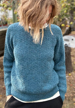 Pulover din baby alpaca - Juliane Blue