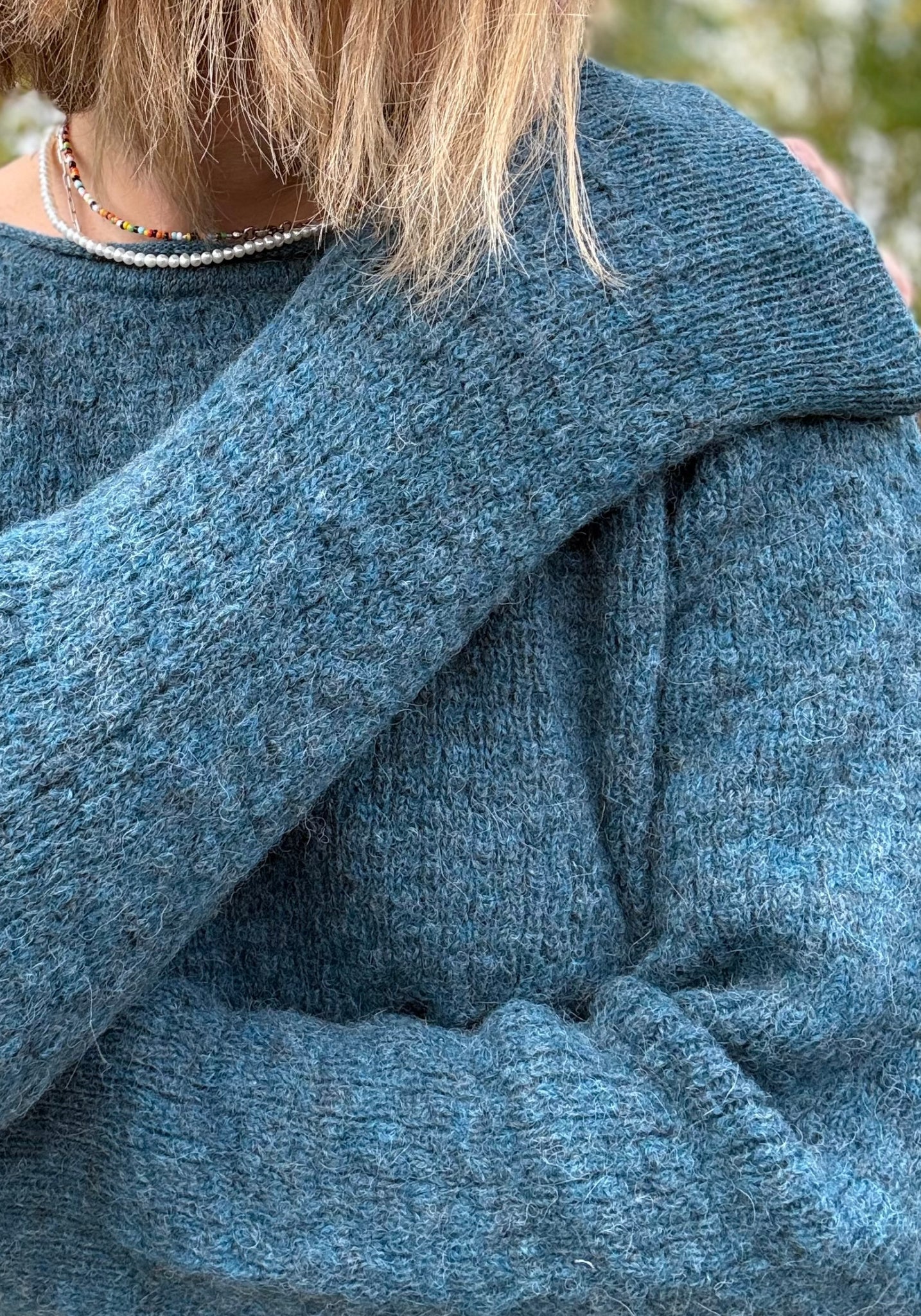 Pulover din baby alpaca - Juliane Blue