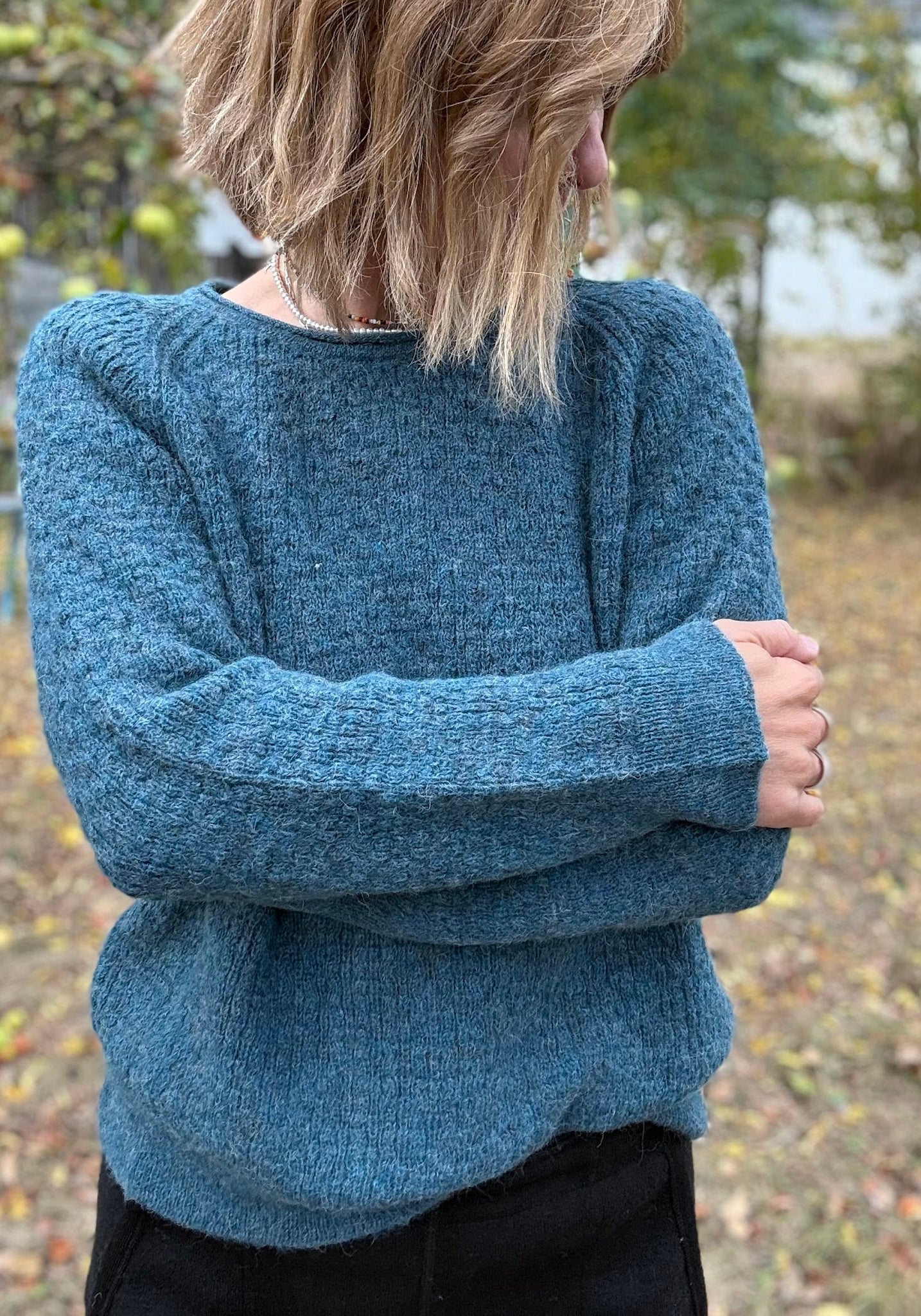 Pulover din baby alpaca - Juliane Blue