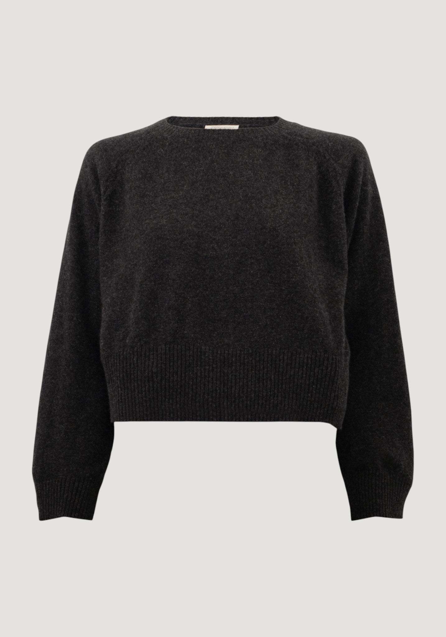 Pulover femei din cașmir - Opal Black Melange