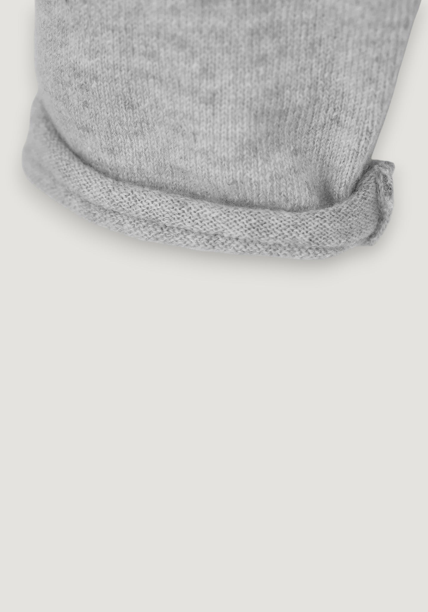Pulover din lână merinos și cașmir - Grey