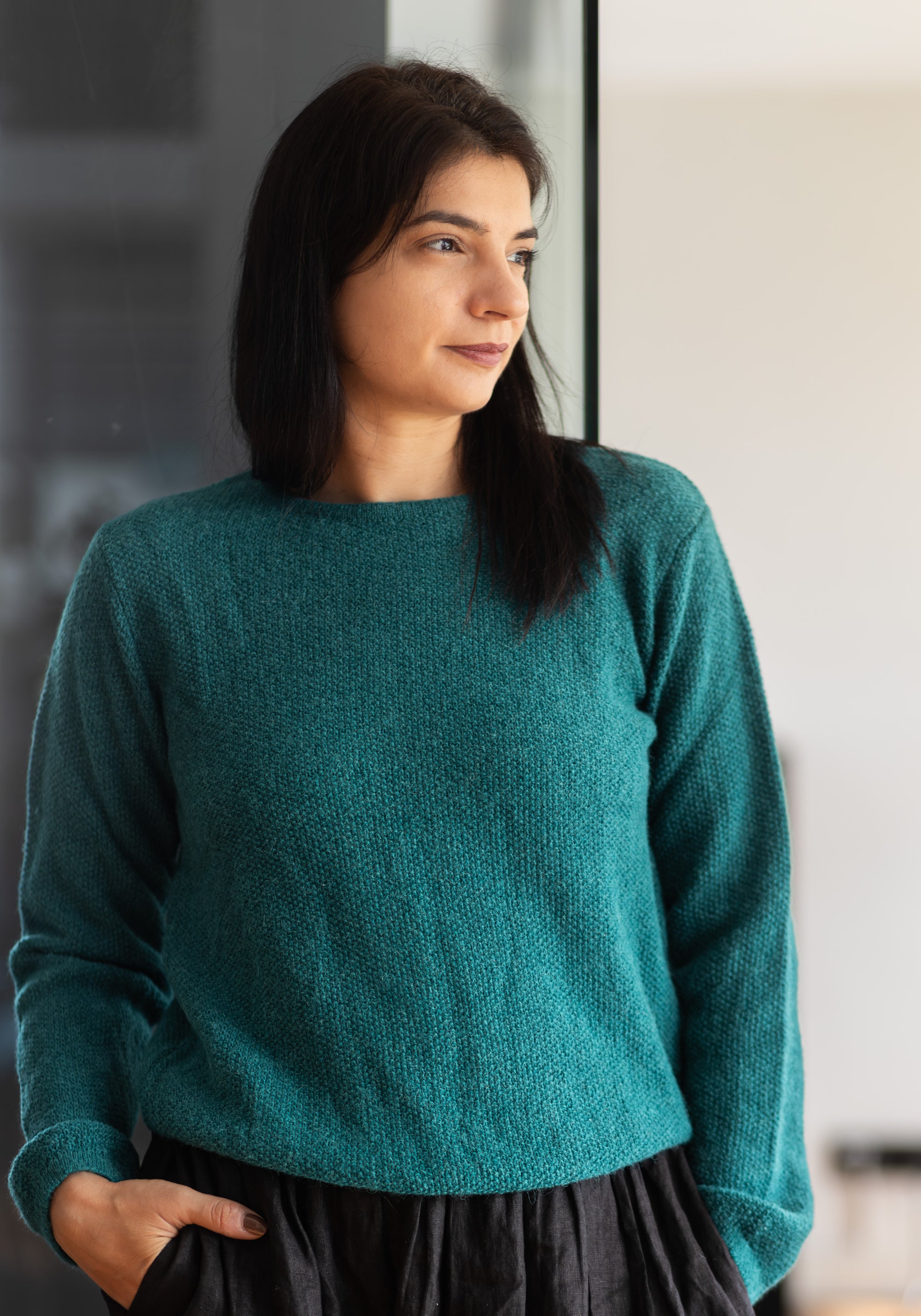 Pulover femei baby alpaca - Isadora Green