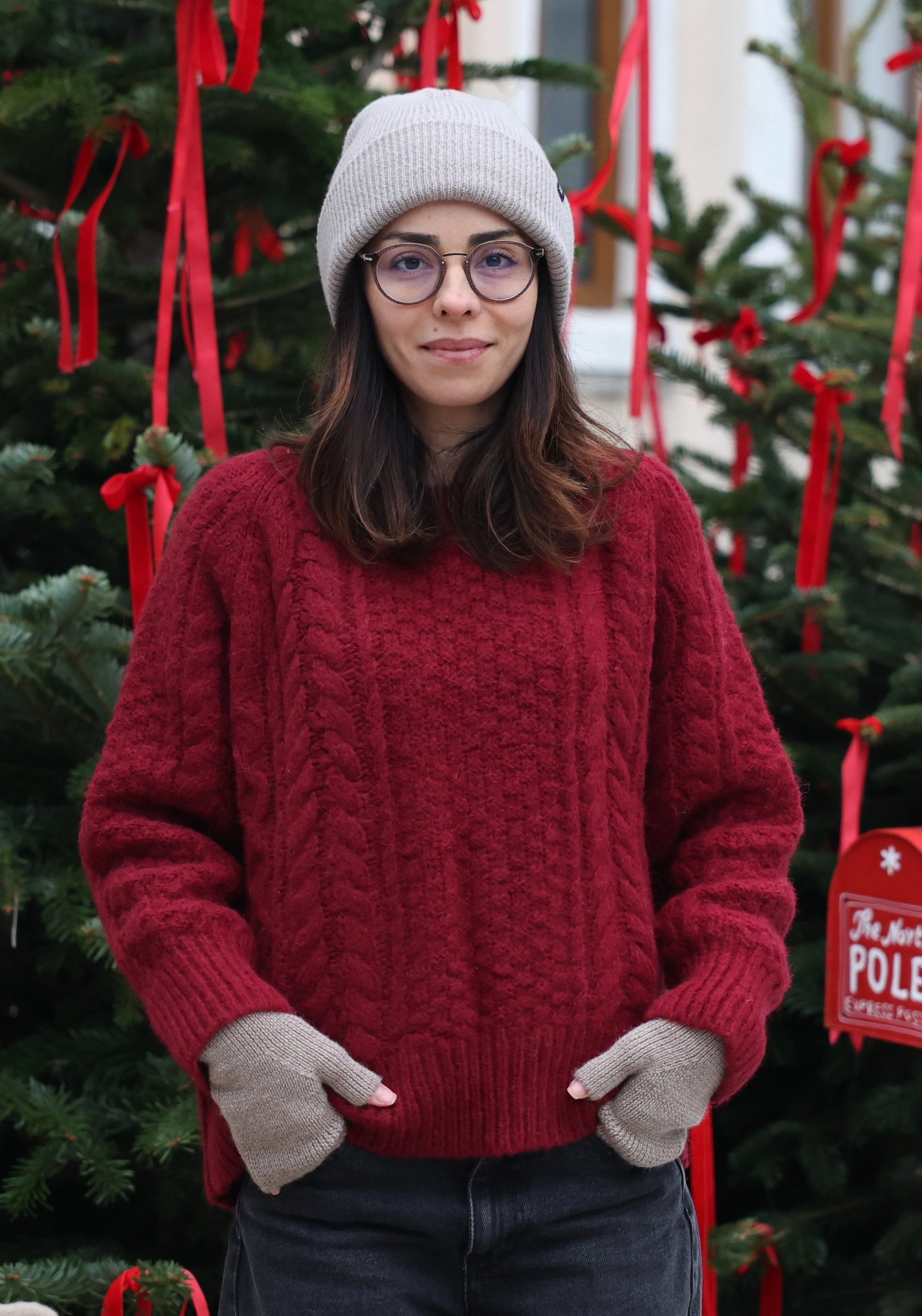 Pulover femei baby alpaca - Ivan Bordeaux