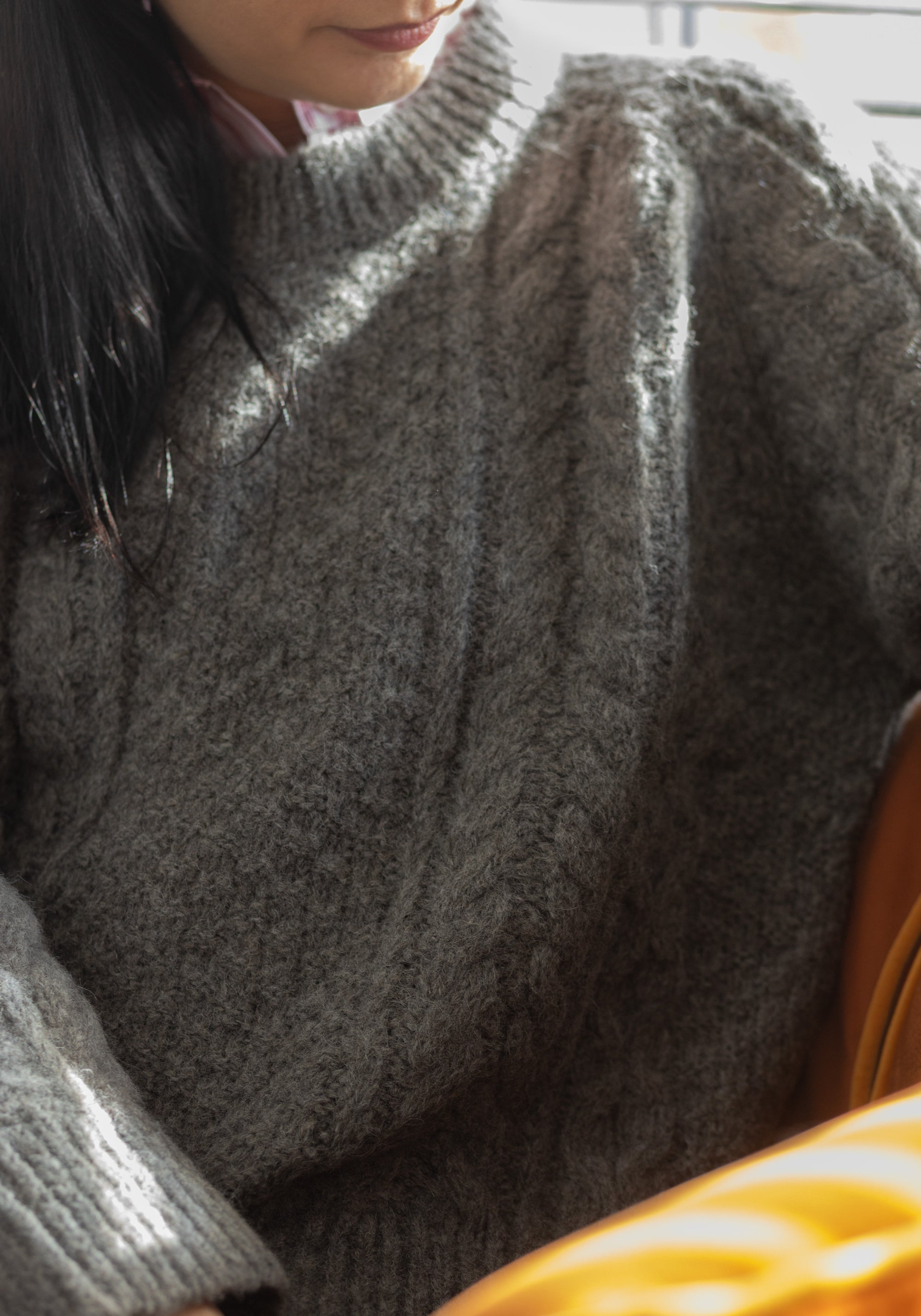 Pulover femei baby alpaca - Ivan Dark Grey