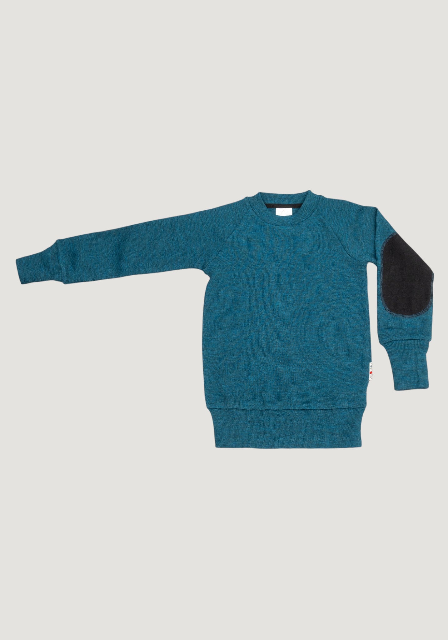 Pulover lână merinos - Seabreeze Teal