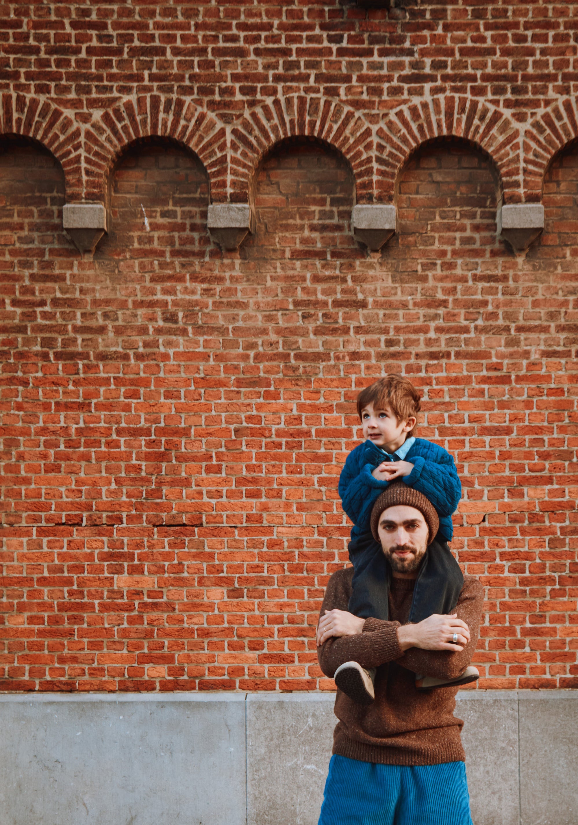 Pulover tricotat bărbați din lână reciclată - Brome Spackled Chocolate