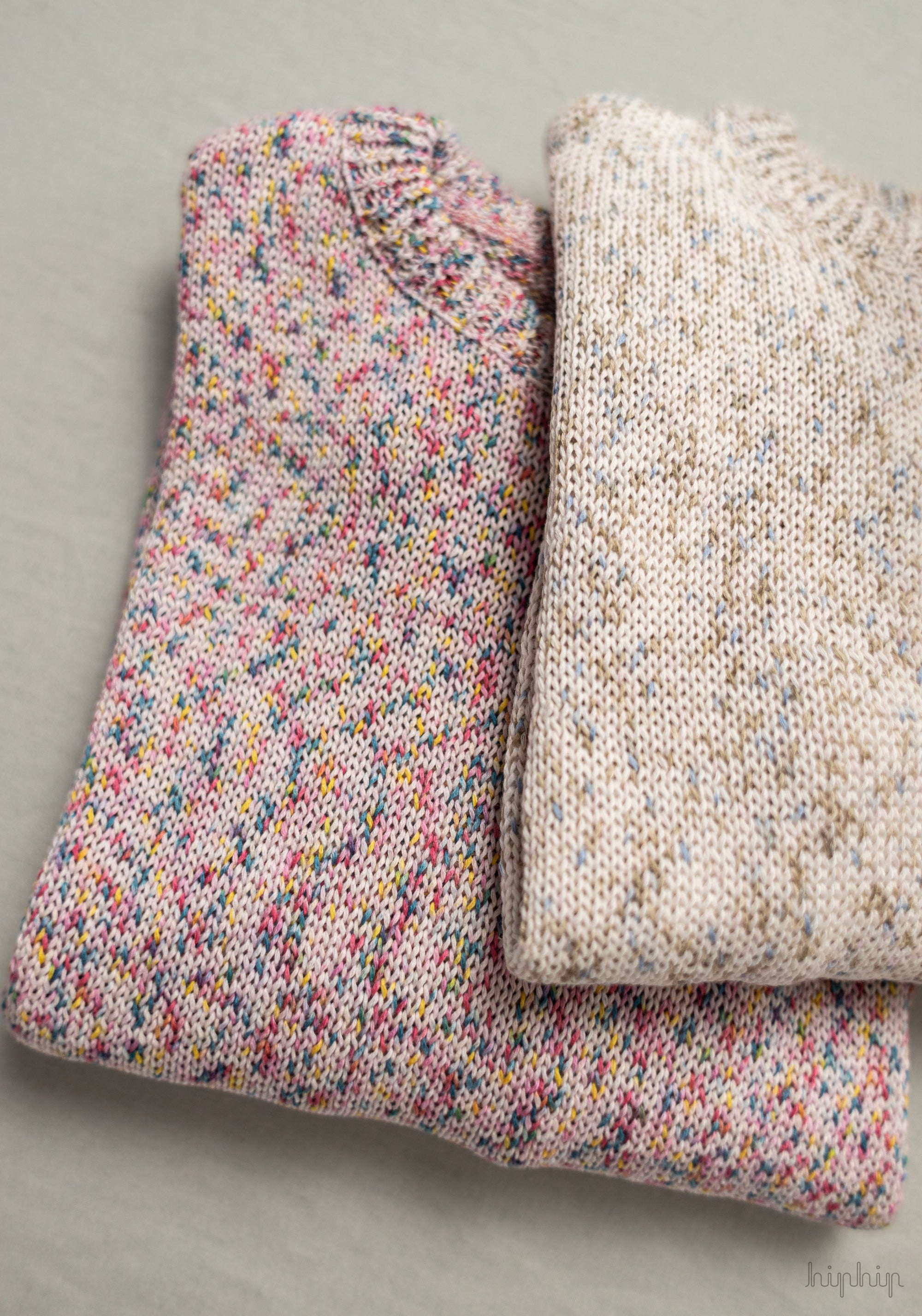 Pulover tricotat din bumbac - Natural Spray