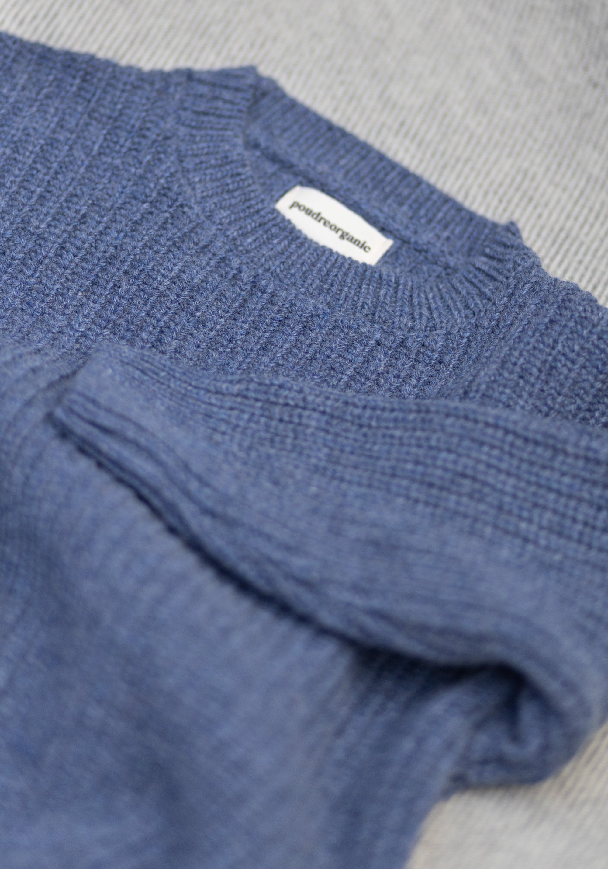 Pulover tricotat din lână și cașmir - Pissenlit Blue Jean