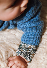 Pulover tricotat din lână și cașmir reciclate - Pissenlit Blue Jean