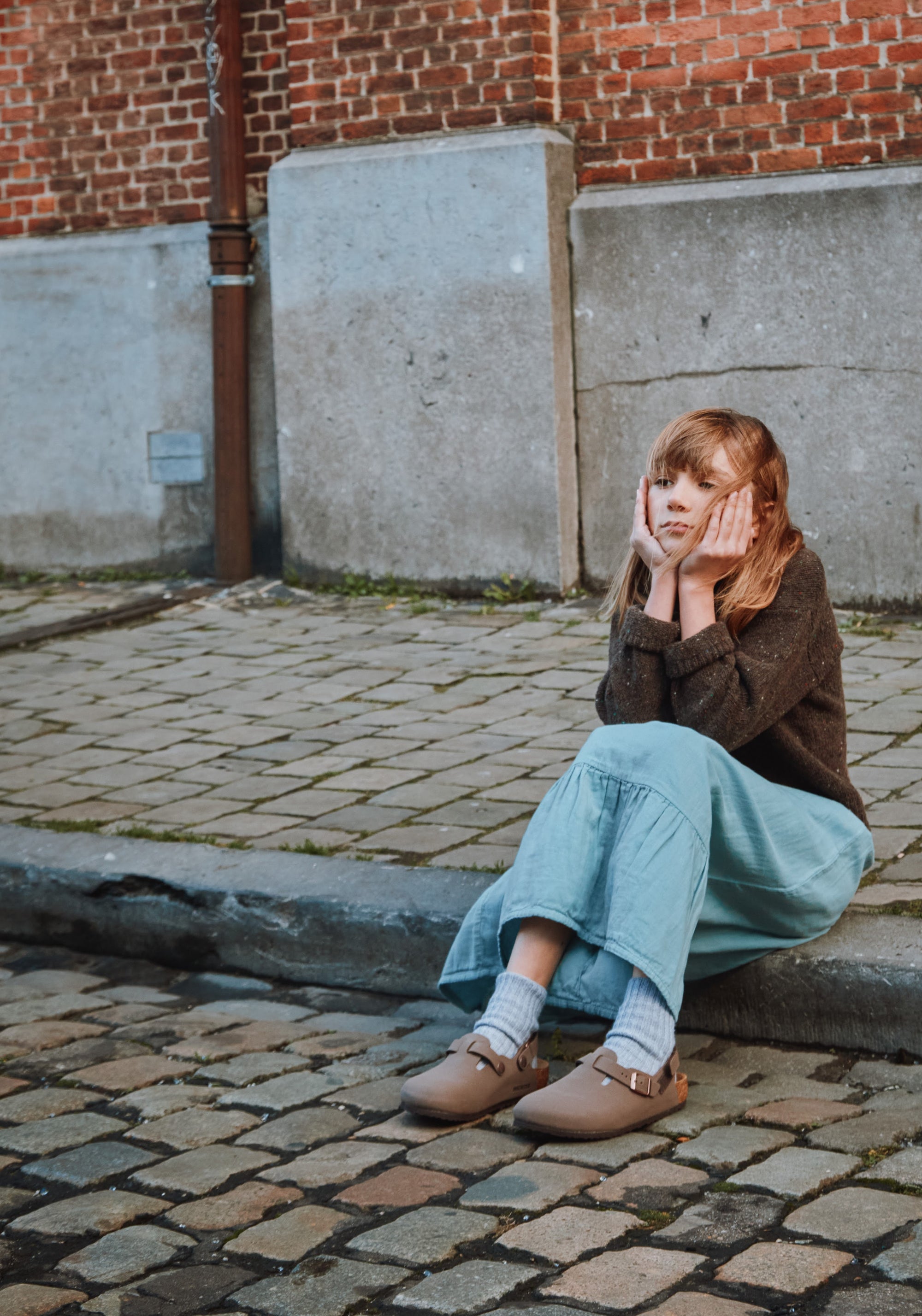 Fustă din muselina dublă de bumbac - Nemesie Arona