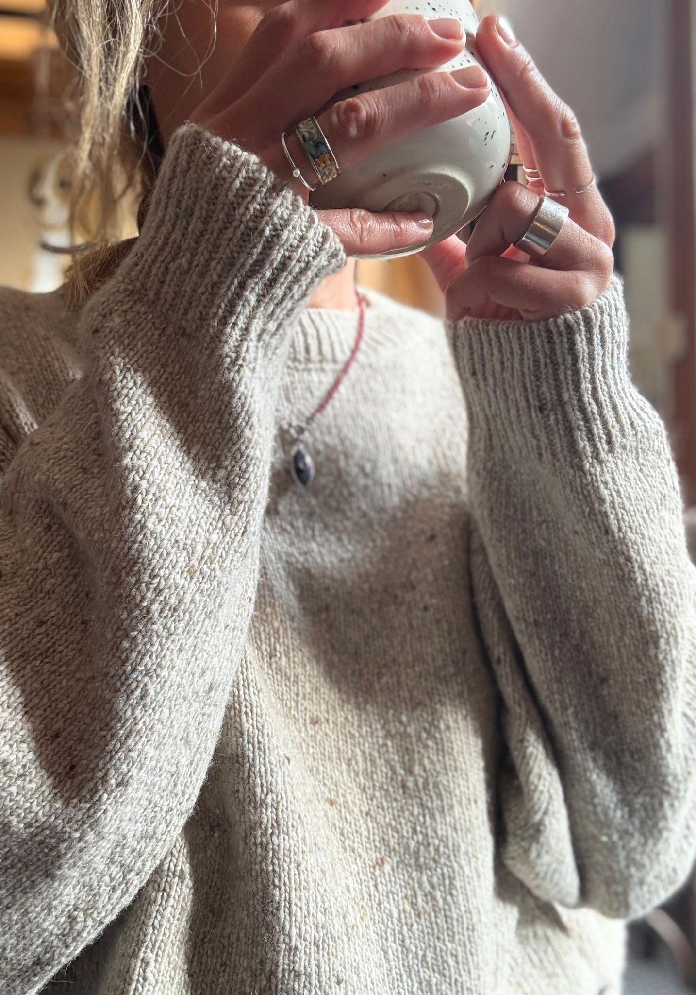 Pulover tricotat femei din lână - The Spackled Seashell