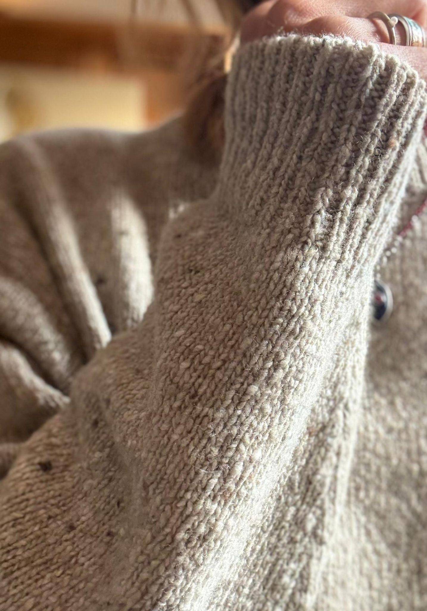 Pulover tricotat femei din lână - The Spackled Seashell