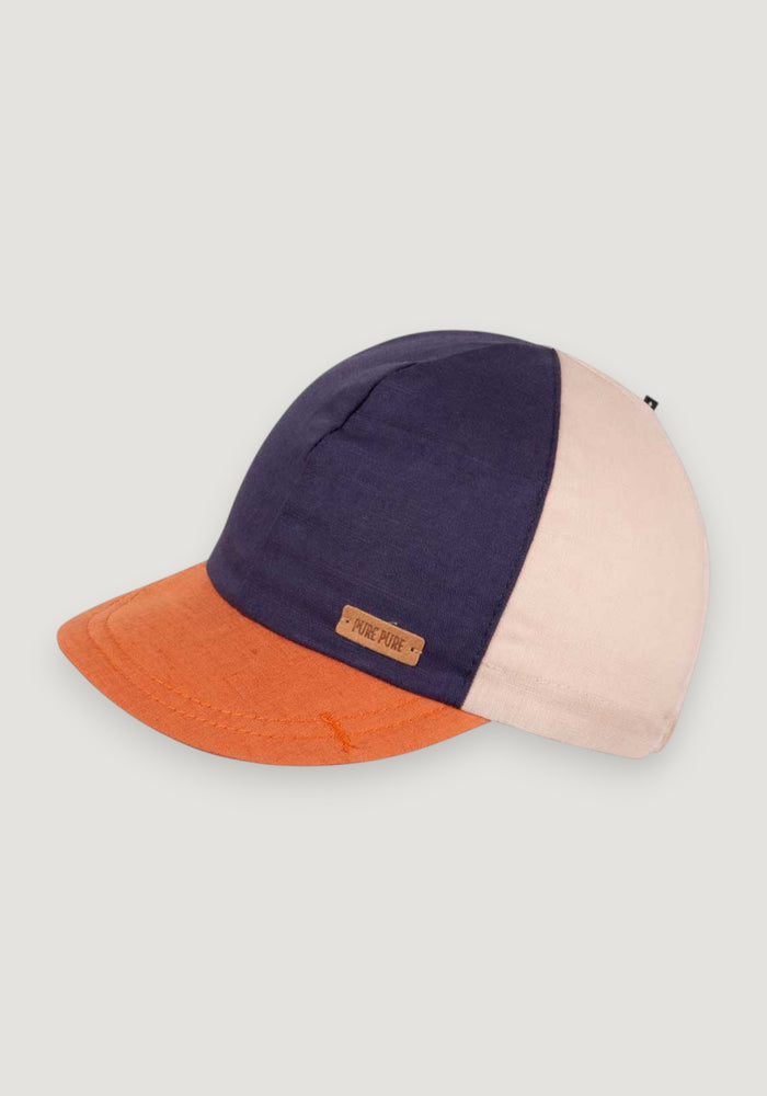 Șapcă Light din bumbac și in - Navy