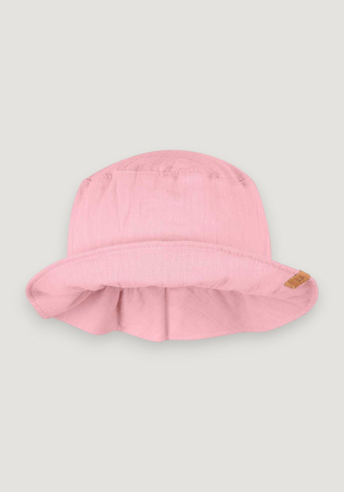 Pălărie muselină dublă din bumbac - Mauve