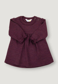 Rochie lână merinos - Basic Plum 90