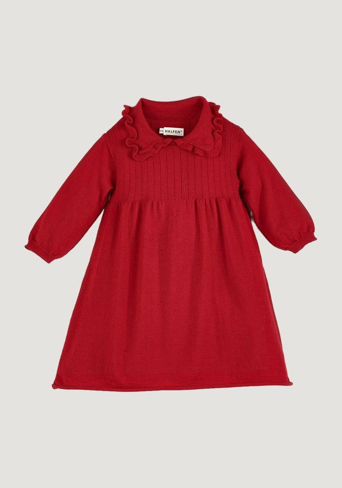 Rochie din lână merinos - Red Halfen HipHip.ro