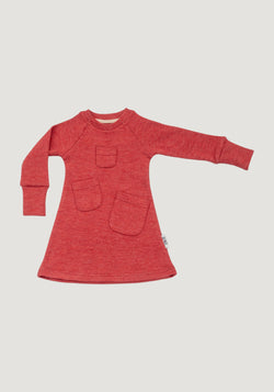 Rochie din lână merinos - Treasure Pockets Red Canyon