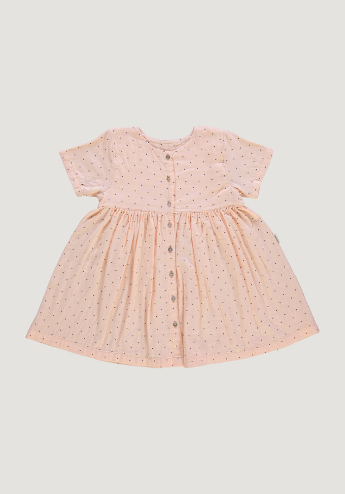 Rochie din muselină dublă de bumbac - Guarana Points Bellini