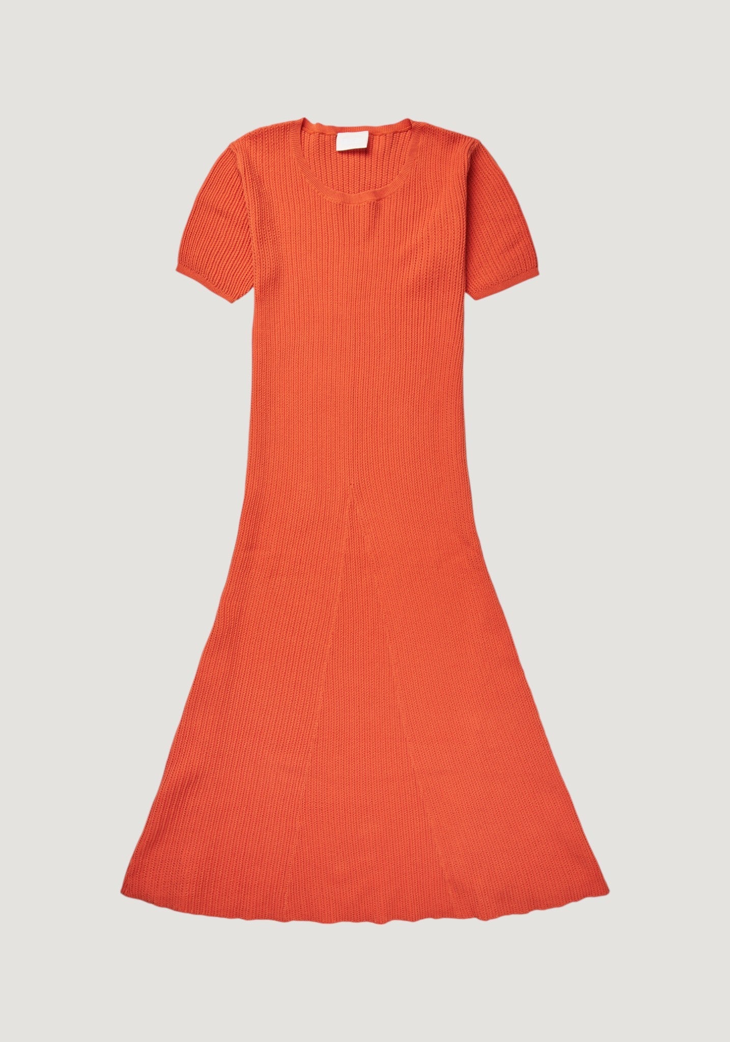 Rochie femei din bumbac - Rib extrafin Tangerine