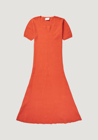 Rochie femei din bumbac - Rib extrafin Tangerine