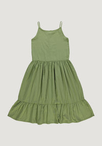 Rochie femei din muselină dublă de bumbac - Celosie Turtle Green
