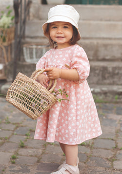 Rochie muselină dublă din bumbac - Candy Natur
