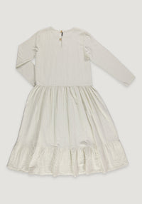 Rochie din muselină dublă de bumbac - Garua Almond Milk Poudre Organic HipHip.ro