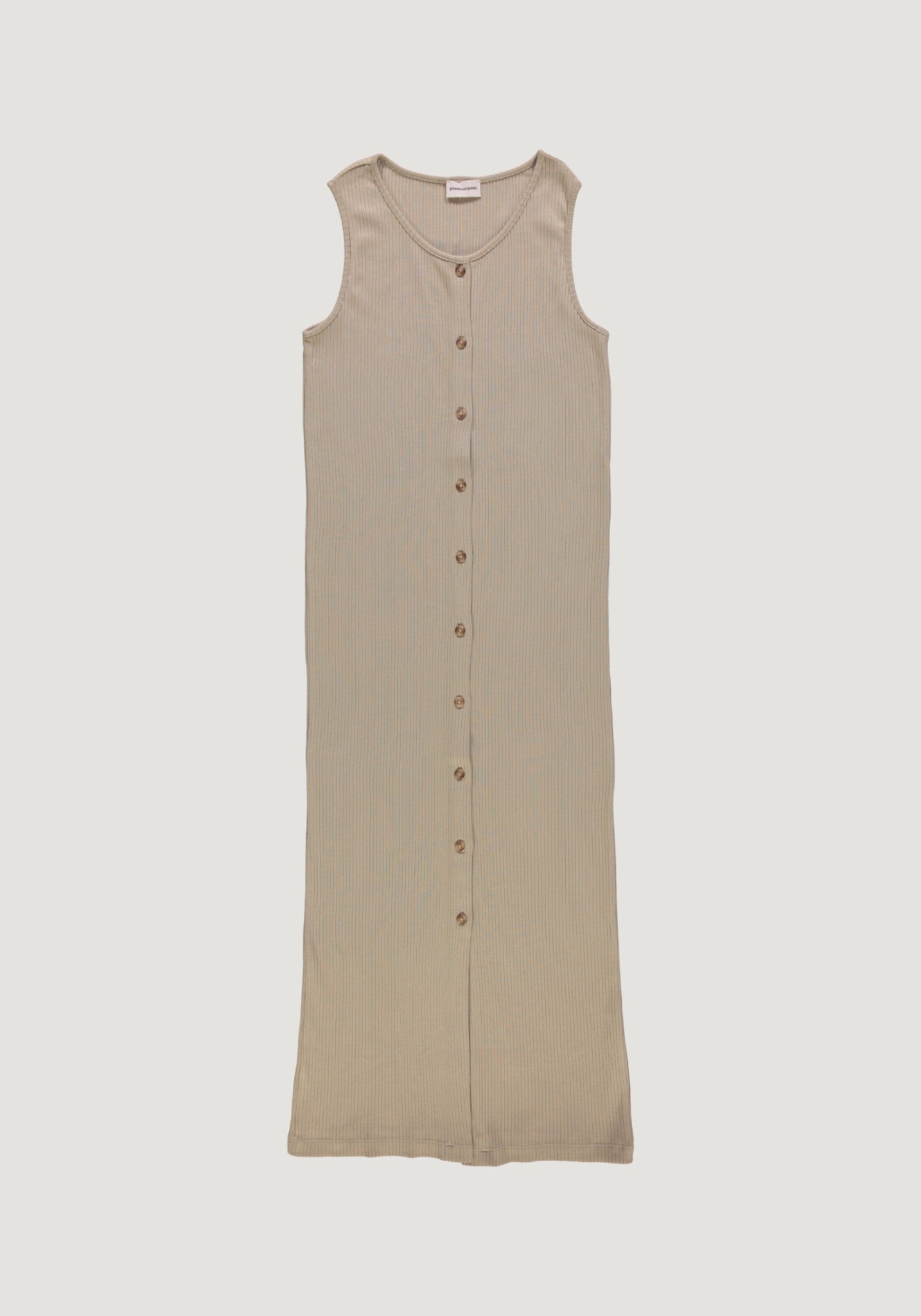 Rochie rib femei din bumbac - Iris Olive Gray
