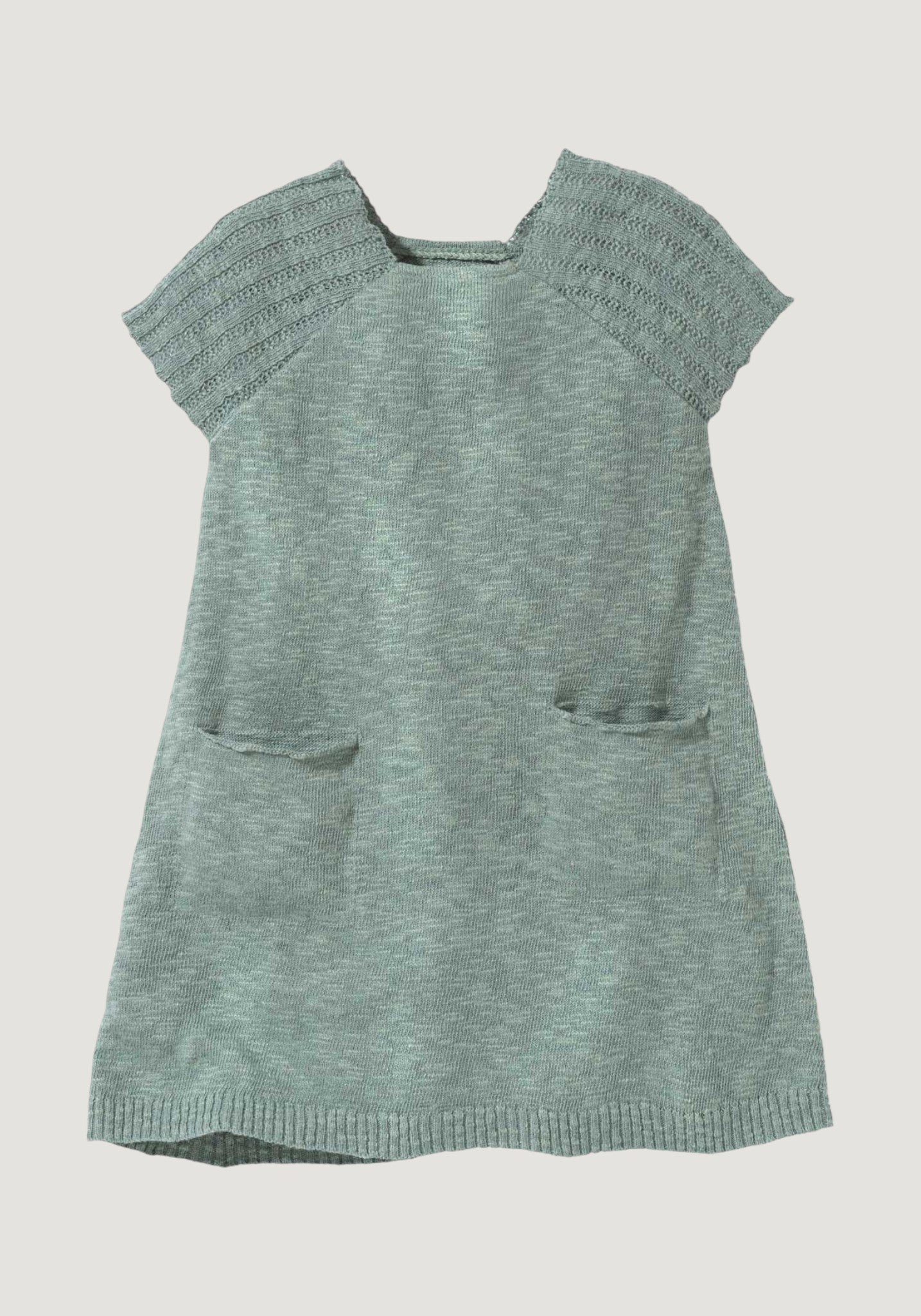 Rochie tricotată din bumbac și in - Jade