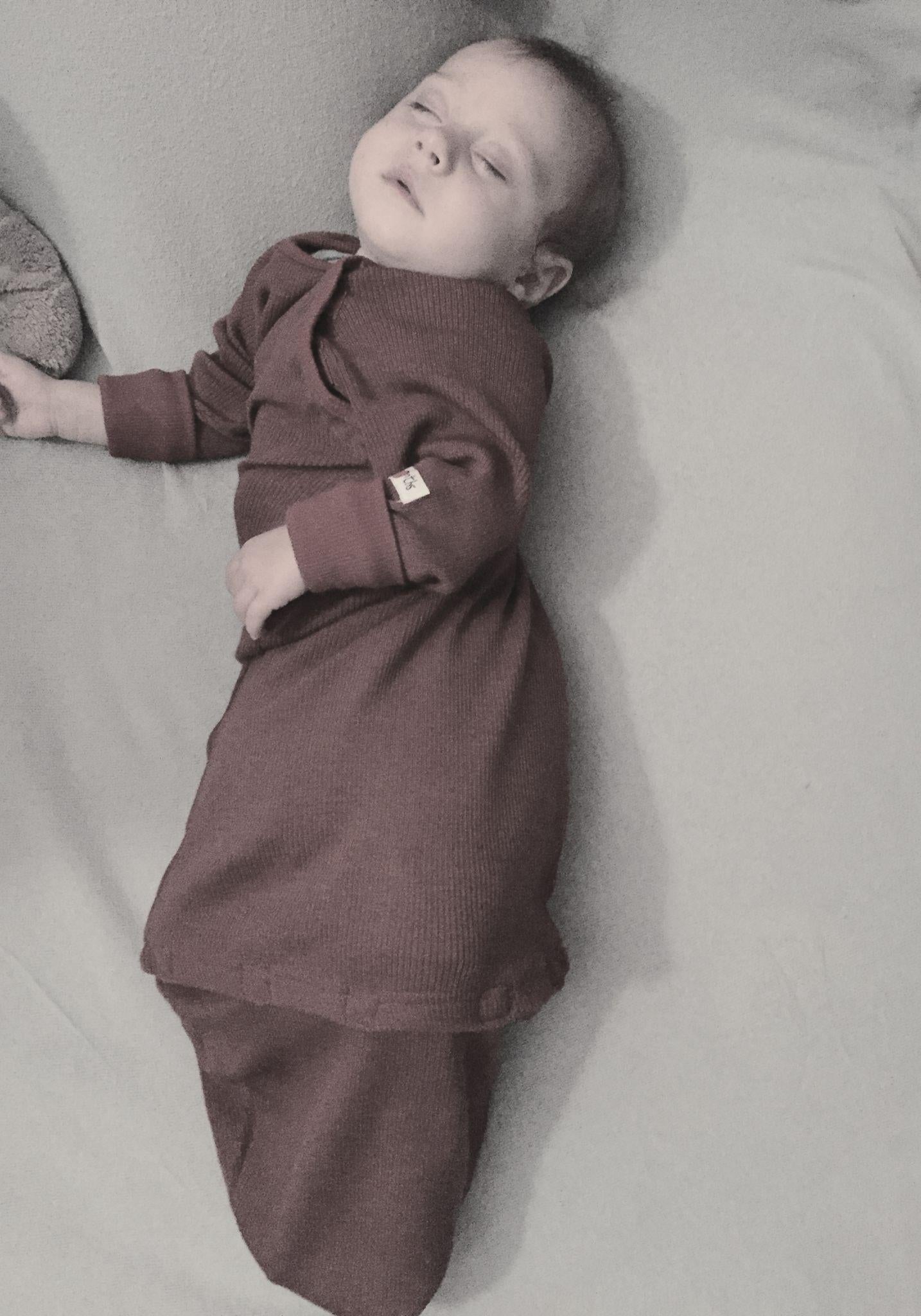 Sac de dormit din lână merinos - Pop Pink