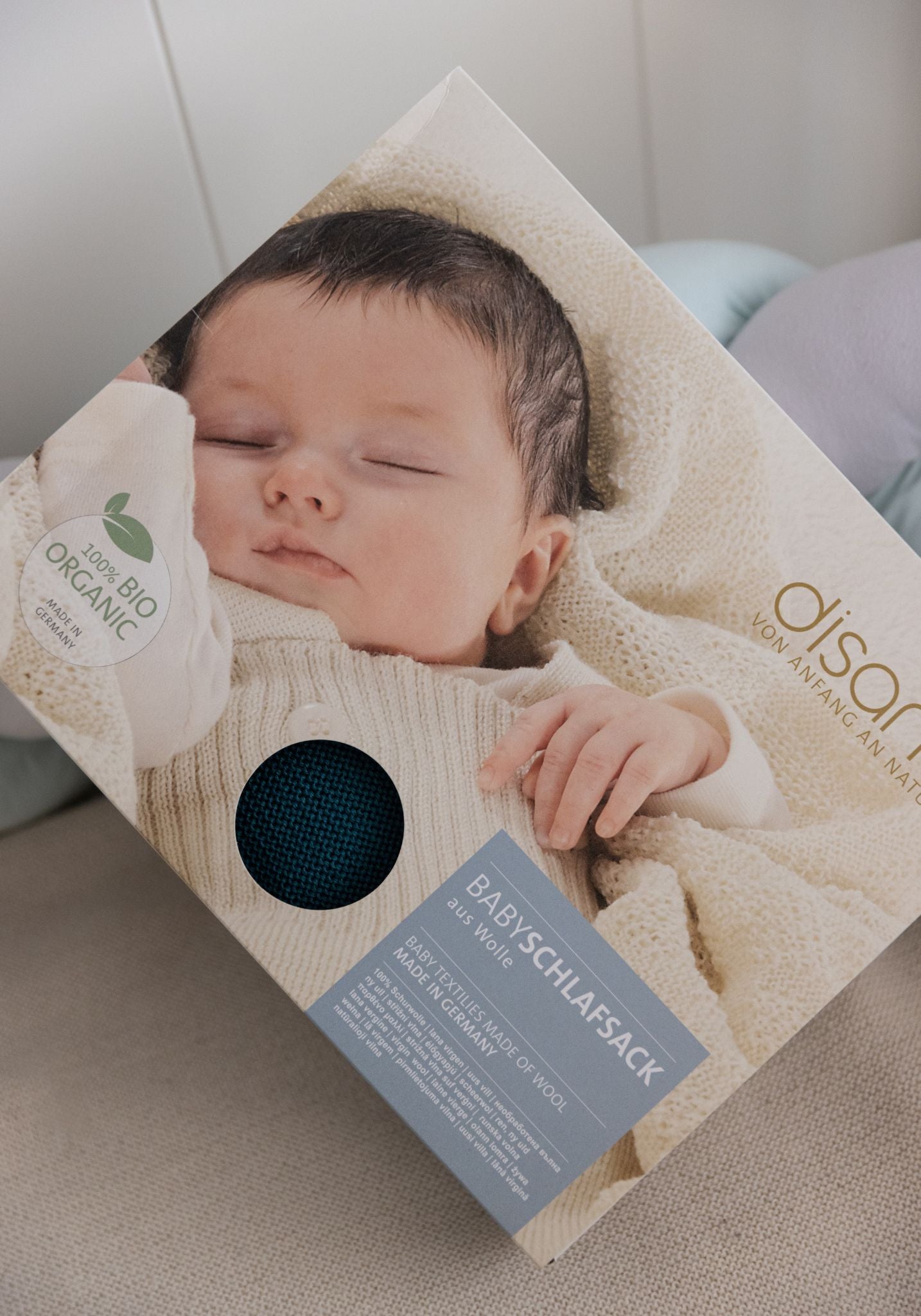 Sac de dormit din lână merinos - Rose