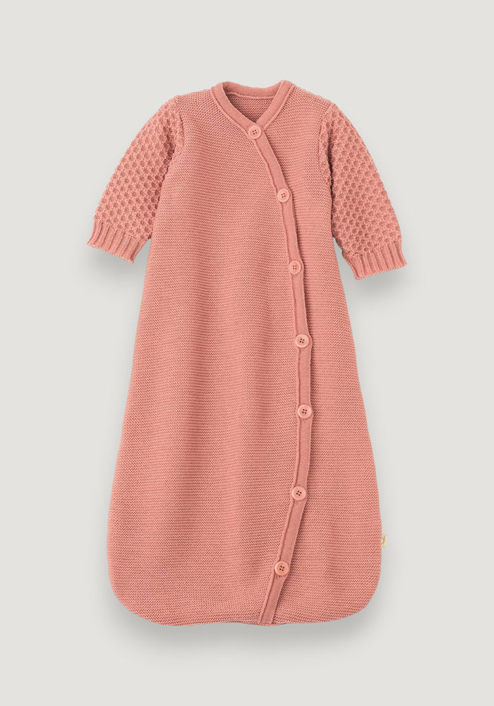 Sac de dormit din lână merinos - Soft Pink