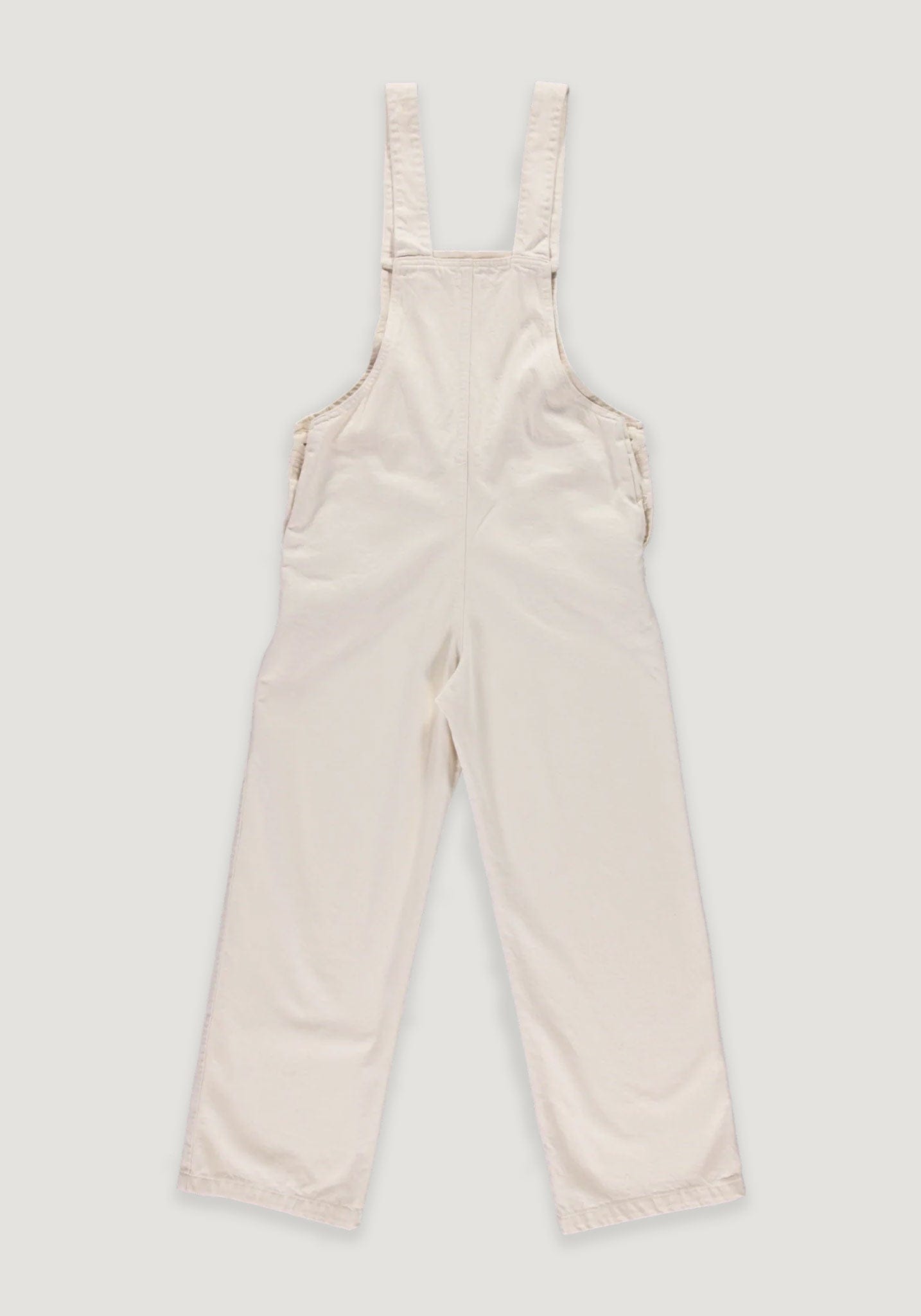 Salopetă denim femei din bumbac - Quetsche Ecru Poudre Organic HipHip.ro