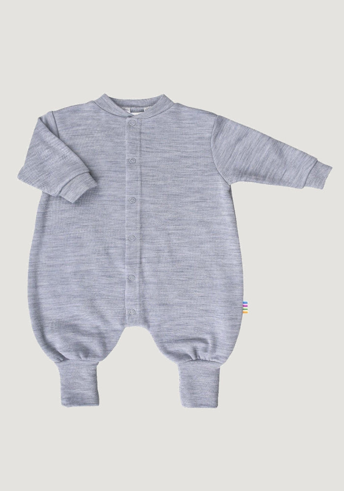 Overall brushed din lână merinos - Basic Grey Joha HipHip.ro